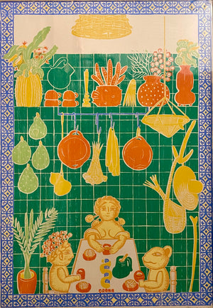 MISAYO TSUTSUI “COCINA GRANA ” SERIGRAFÍA