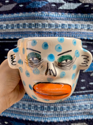 “CARA DE TAZA CERÁMICA” / CARA DE PLANTA / TAZA CAFETERA