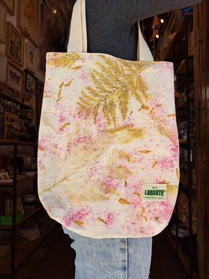 LABARTE - TOTE BAG  - IMPRESIÓN BOTÁNICA Y CIANOTIPIA