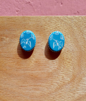 ARETES DE BARRO CORTOS POR MARIO HERNÁNDEZ
