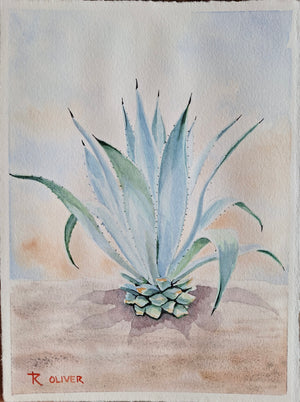 ROY RIVERA “S/T” (AGAVE EXTENDIDO) ACUARELA