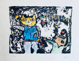 ENRIQUE ARNAUD BLUM "CAPIBARA" LITOGRAFÍA