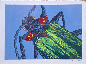 ÁNGEL ÁVILA “ST (ESCARABAJO)" GOUACHE