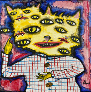 ENRIQUE ARNAUD BLUM "GATO CARAS” PINTURA