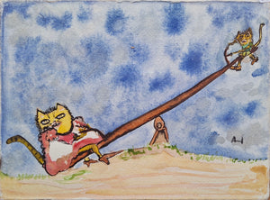 ENRIQUE ARNAUD BLUMM - SERIE “ALEATORIA” ACUARELAS
