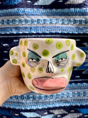 “CARA DE TAZA CERÁMICA” / CARA DE PLANTA / TAZA CAFETERA