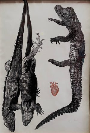 VENANCIO VELASCO “ST (COCODRILO CORAZON E IGUANAS)” GRABADO