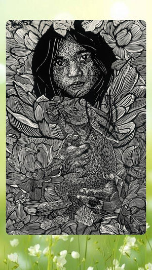 MARI MARIEL “DE MI NATURALEZA” (LINOGRAFÍA)