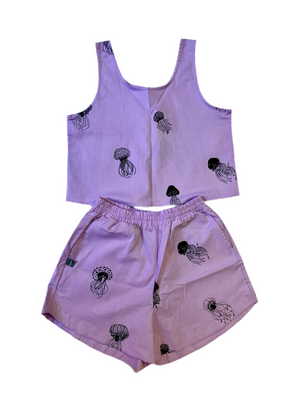 HOMBRE NECIO CONJUNTO TOP + SHORT ALGODÓN