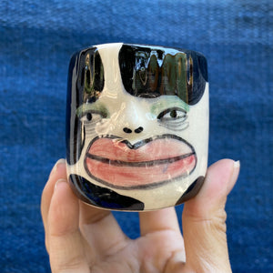 MEZCAL FACE / “CERAMIC MEZCALE GLASSES” / PLANT FACE
