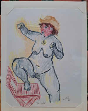 ÁNGEL ÁVILA “VALIENTE" DIBUJO COLORES