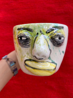 “CARA DE TAZA CERÁMICA” / CARA DE PLANTA / TAZA CAFETERA