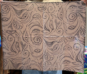 ALMA MILLÁN PAÑUELOS CON SERIGRAFÍA