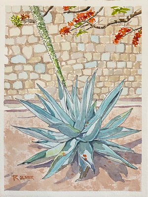 ROY RIVERA “S/T” ( AGAVE FLORES / MEZCAL) ACUARELA