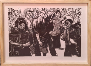 VENANCIO VELASCO “PLEGARIAS AL CIELO" XILOGRAFÍA