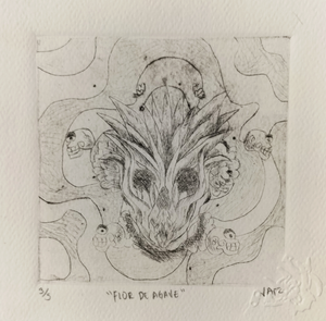JATZ CRUZ “AGAVE FLOWER” DRY POINT