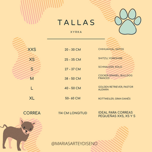 XYRKA CORREA PARA PERRO DE HILO-Accesorios para mascotas-Marias Arte y Diseño 