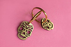 MARIMBA ARETES ARRACADAS CALAVERITA