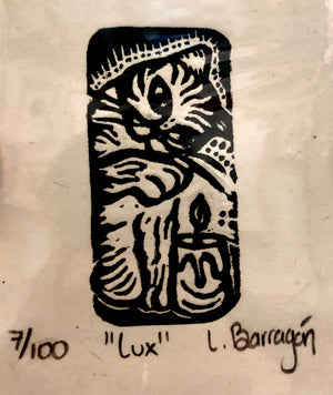 LAURA BARRAGAN “LUX” LINOGRABADO